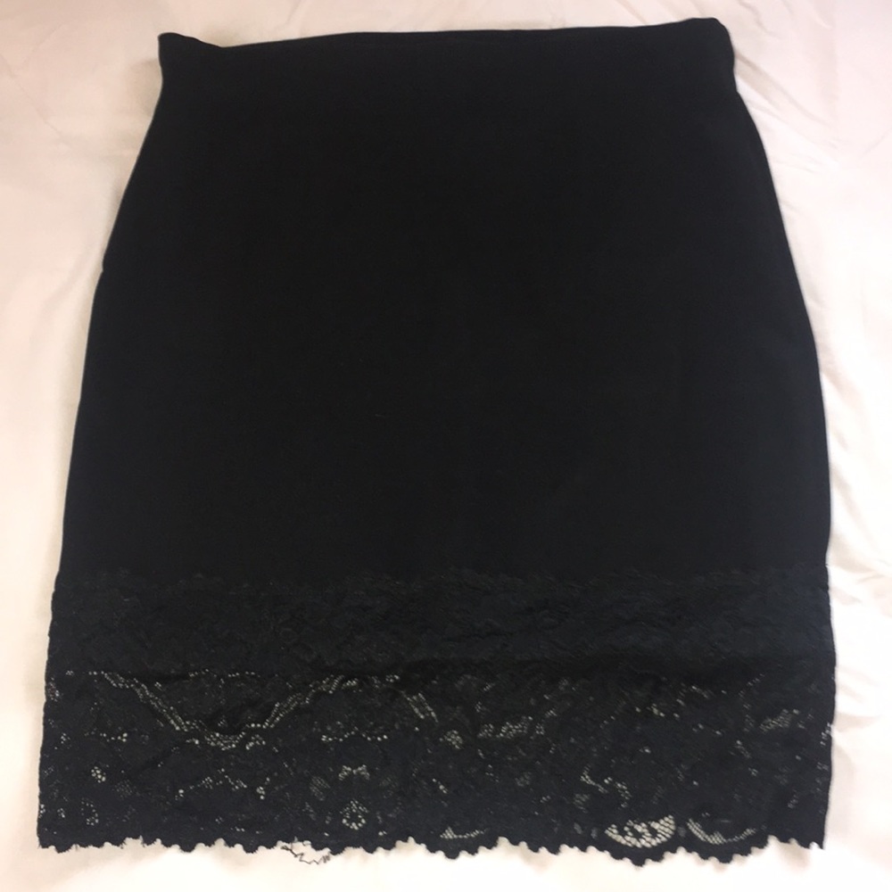 Black Lace Skirt